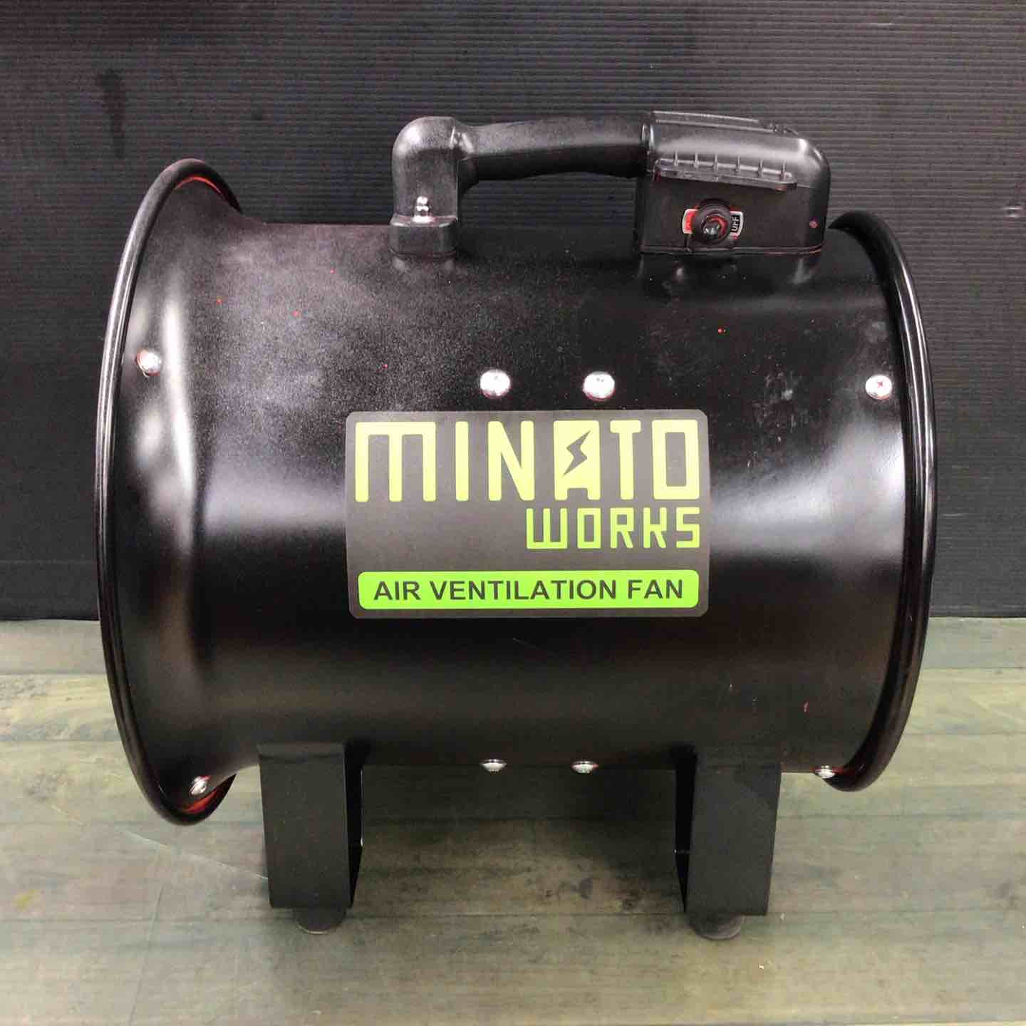 ミナトワークス 低騒音型 排送風機 ダクトファン MDF-301A ブラック
