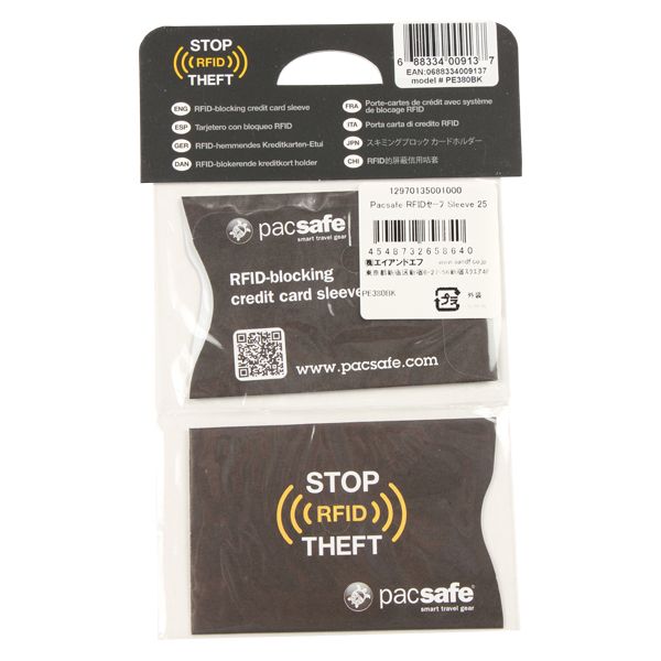 パックセーフ RFIDセーフ スリーブ25（2パック） – aandfonlinestore