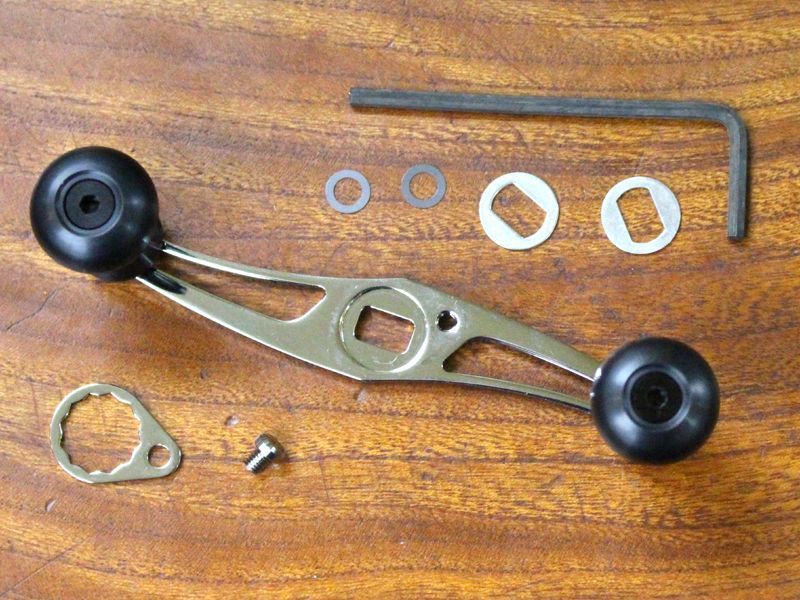 Availベイトキャスティングリール用 Sトラッドハンドルシルバー☆80mm