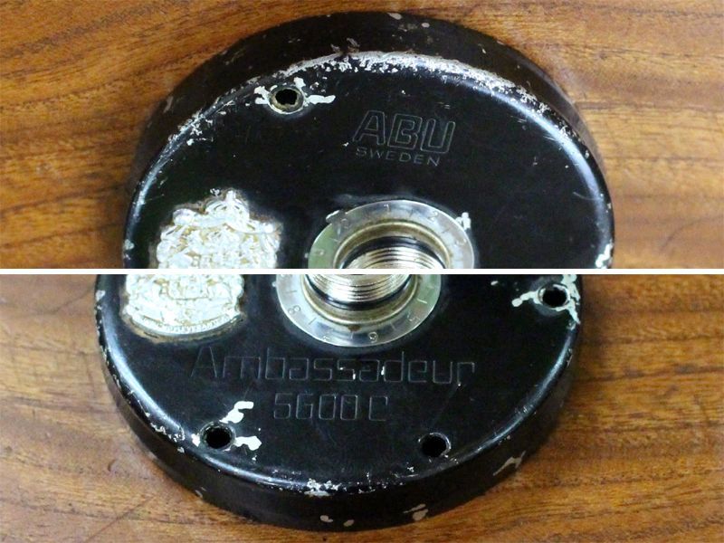 オールド ABU 5600C☆赤ベロ☆サイドカップ 左右セット☆山型☆黒