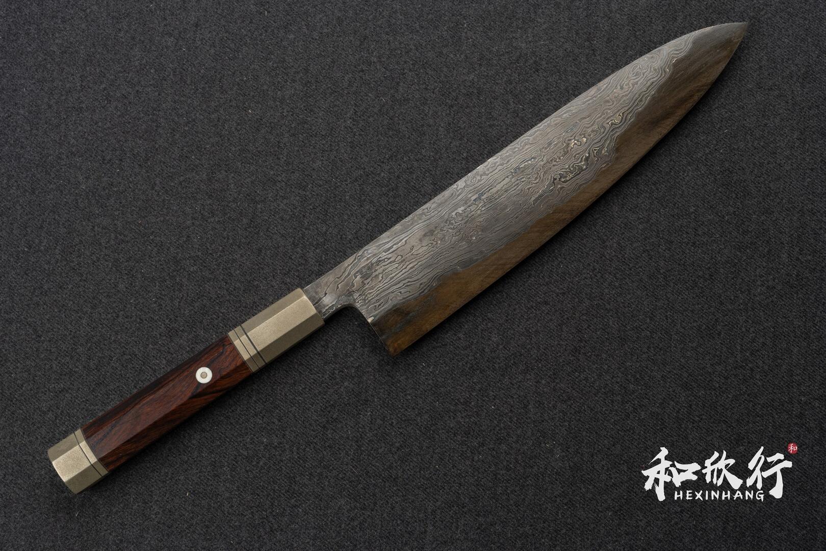 高羽弘宗Hiromune Takaba｜雅・白二鋼積層牛刀240mm