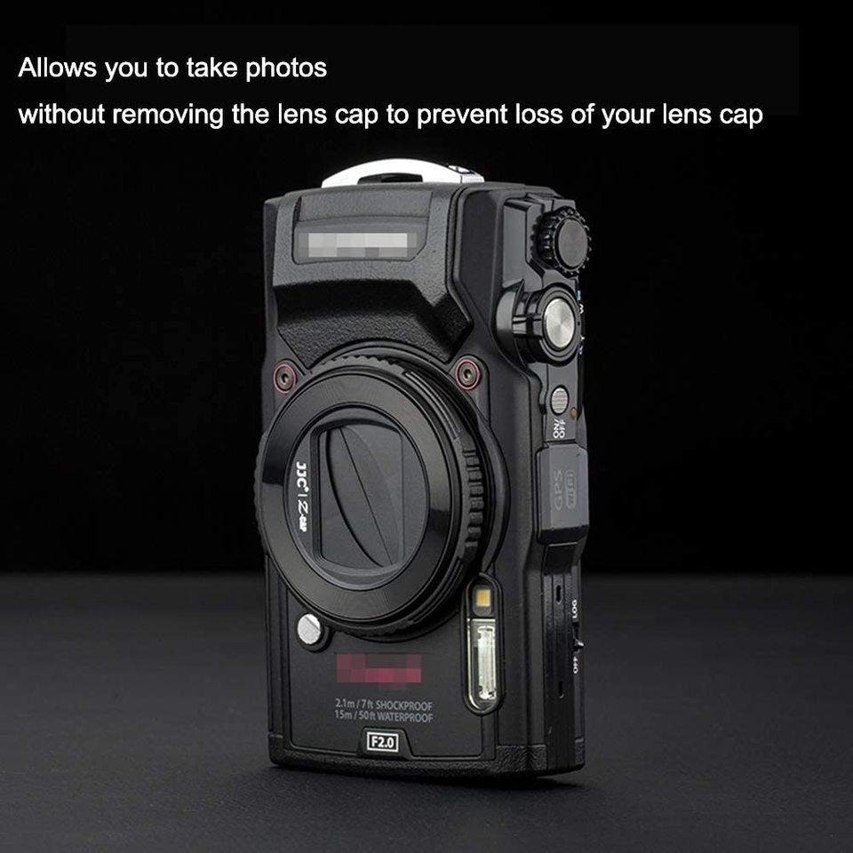 Jjc自動レンズキャップ、カメラレンズカバー、オリンパスTG-7、tg6