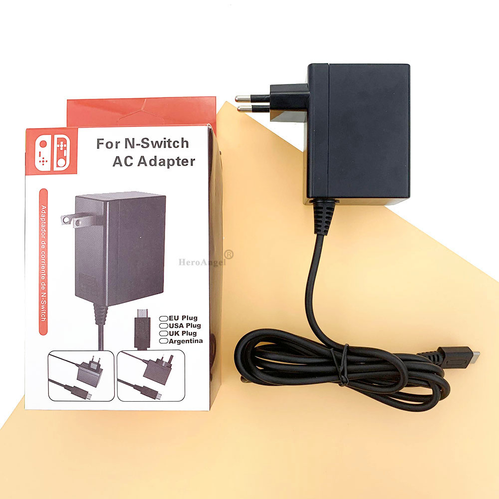 Nintendo Switch用ACアダプター充電器,15v 2,6a,スイッチドック/ライト