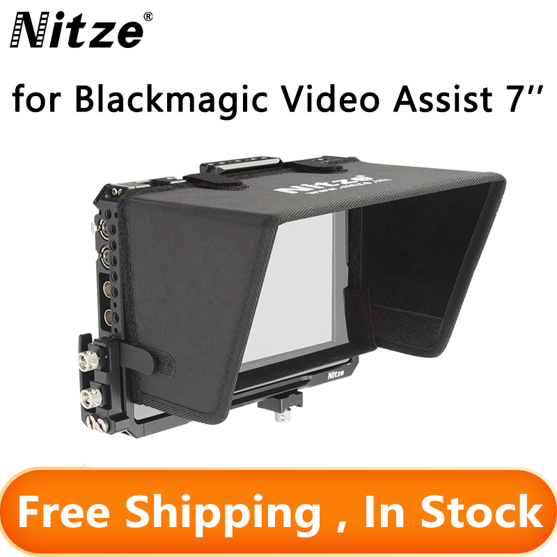 Nitze モニターケージ Blackmagic Video Assist 7 12G-SDI/HDMI 用