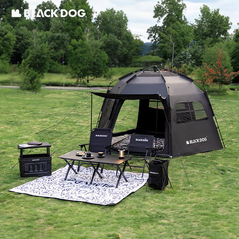Naturehike-ブラックドッグテント,自動シェルター,ドームテント,屋外