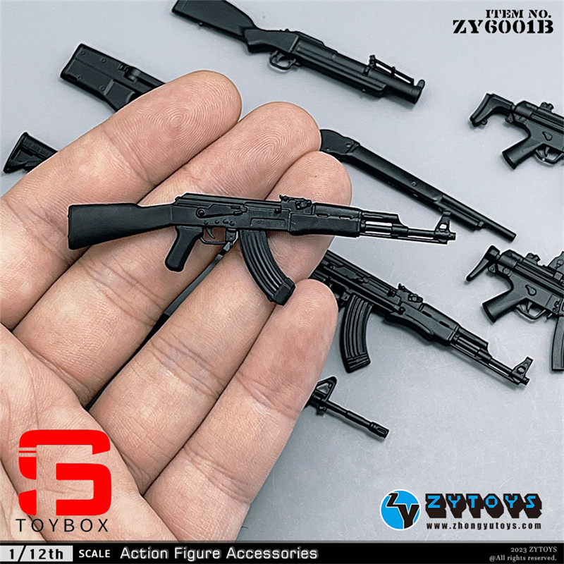 Zytoys-兵士の銃の武器モデル、ミニシーンアクセサリー、6フィートの