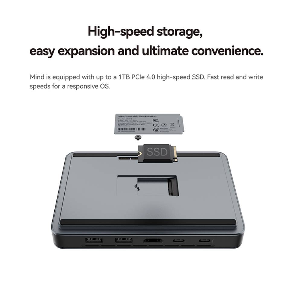 Khadas Mind 2, Pocket Mini PC with Intel Core Ultra 7 155H, 5.55Wh