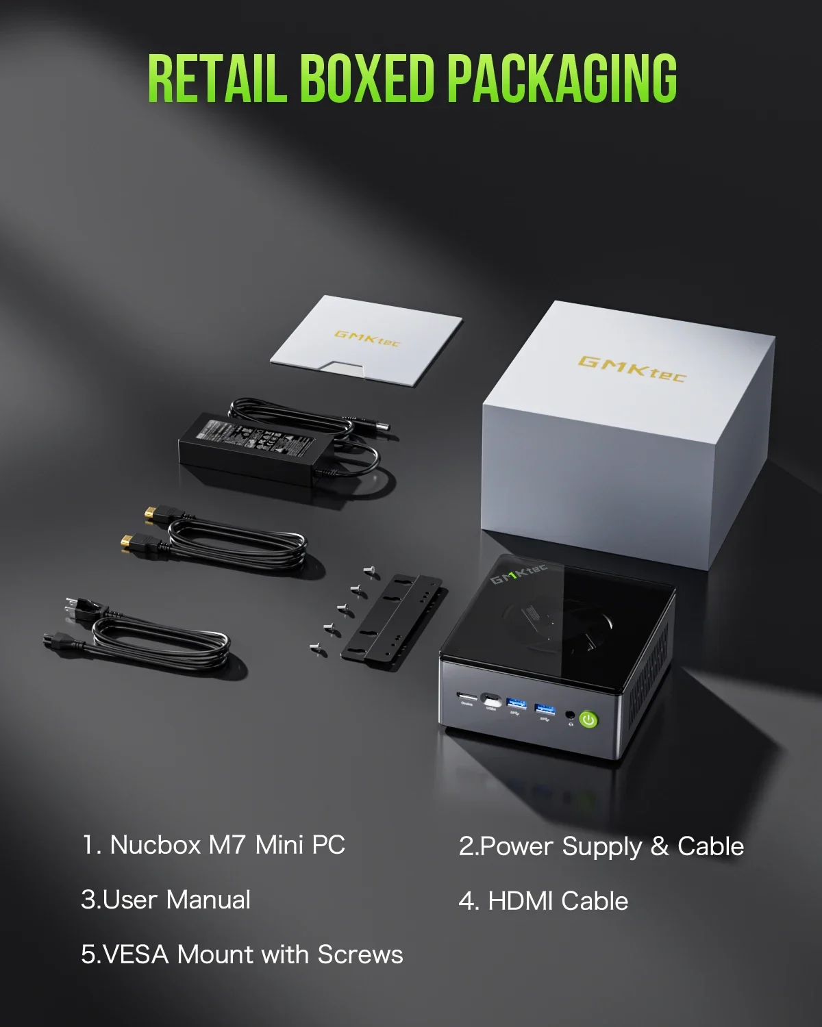 GMKtec M7 AMD Ryzen 7 Pro 6850H ミニPC WIFI6 BT5.2 Windows 11 Pro