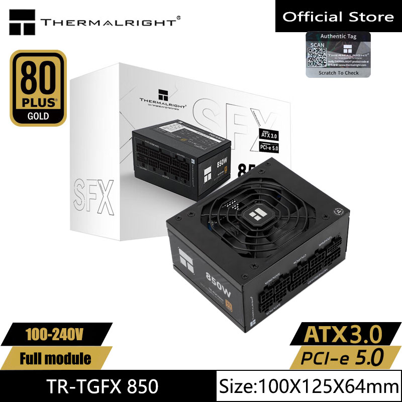 Thermalright TR-TGFX850 コンピュータケース電源、SFX 金メダルフル