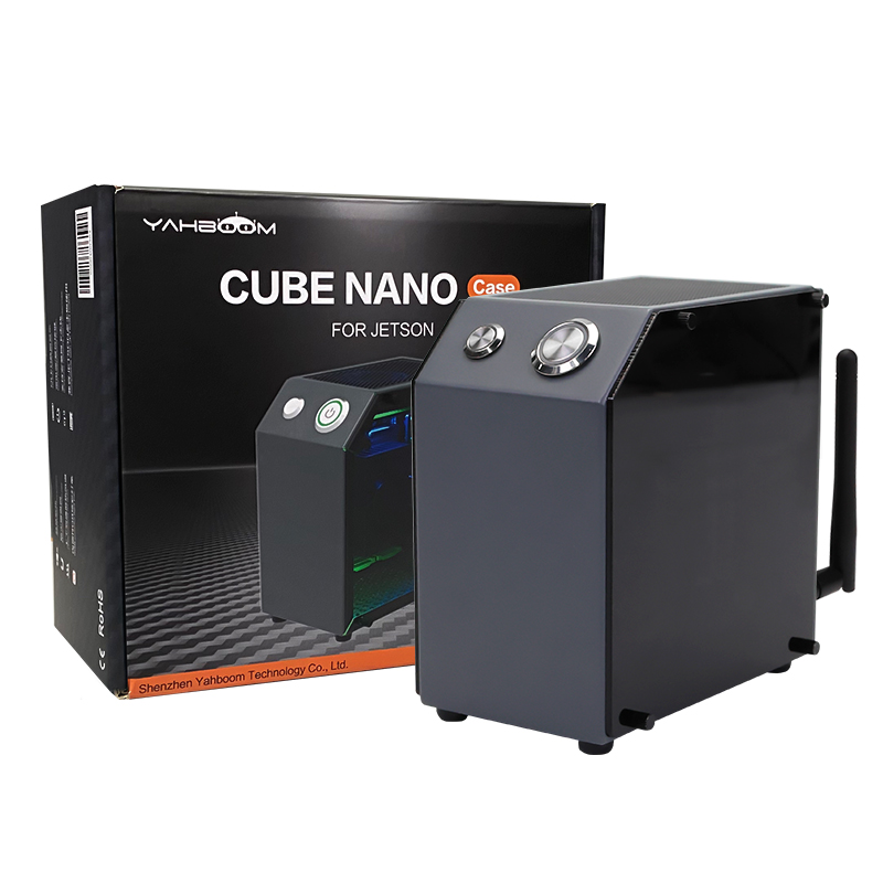 Jetson MINI 保護ケース OLED 冷却ファン付き RGB カラフルなライト