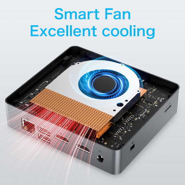 GMKtec KB9 AMD Ryzen 5 5600U Mini PC Windows 11 Pro 16GB 512GB SSD