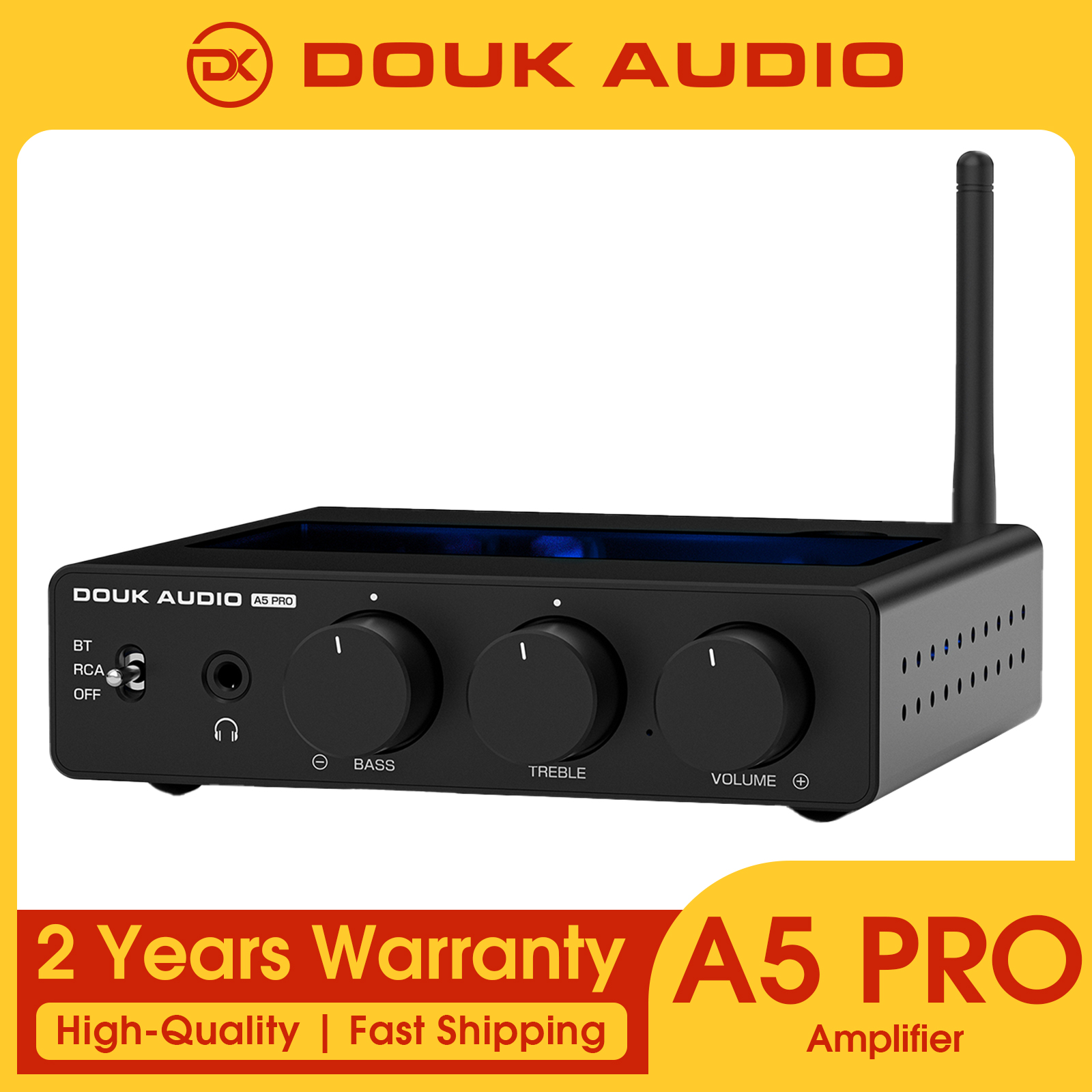 Douk Audio A5 PRO ステレオ Bluetooth アンプ TPA3255 パワーアンプ