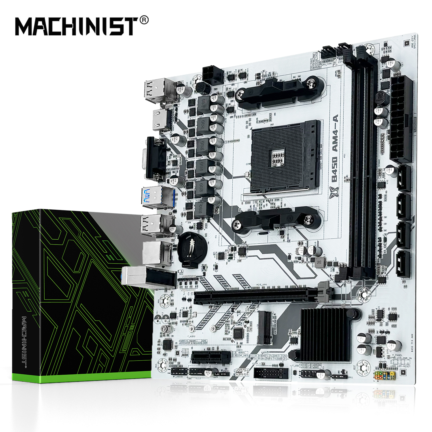 MACHINIST B450 Motherboard AMD Processor Dual-channel DDR4 Memory