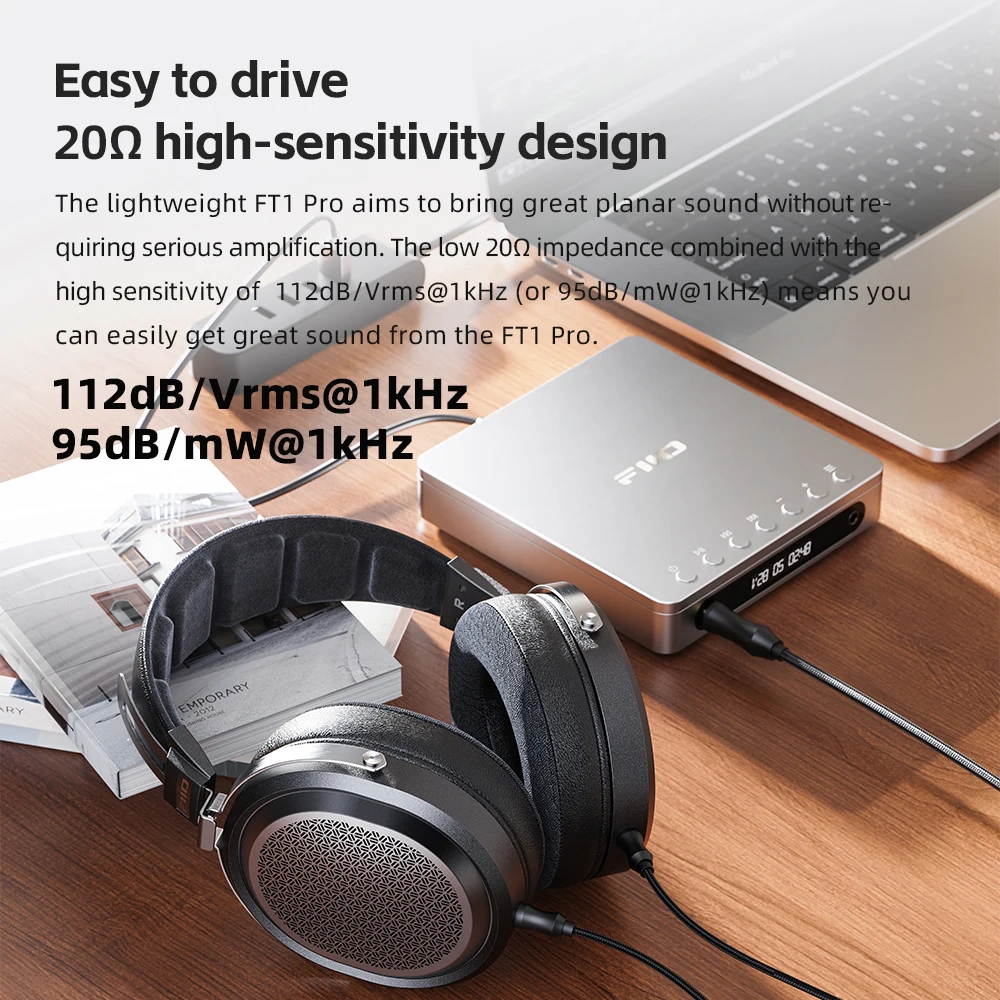 FiiO FT1 Pro オープンバック プレーナー ドライバー ヘッドフォン