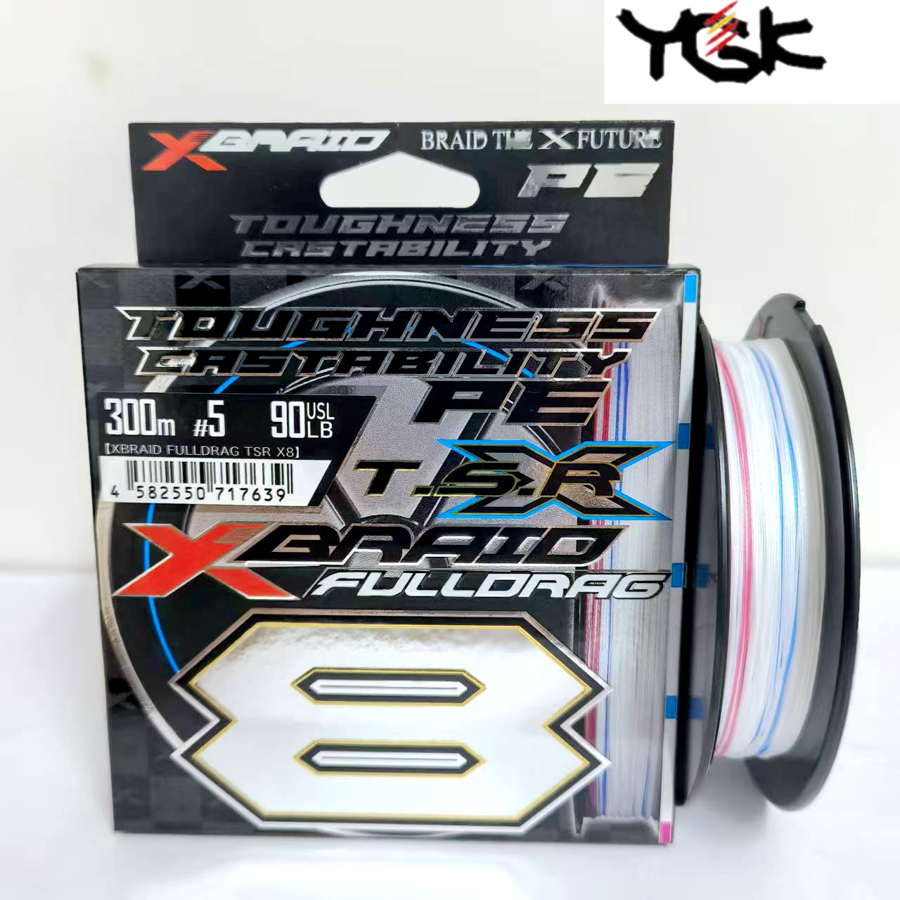 Original YGK X-BRAID FULLDRAG TSR X8 Fishing Line 100m/300m/1200m