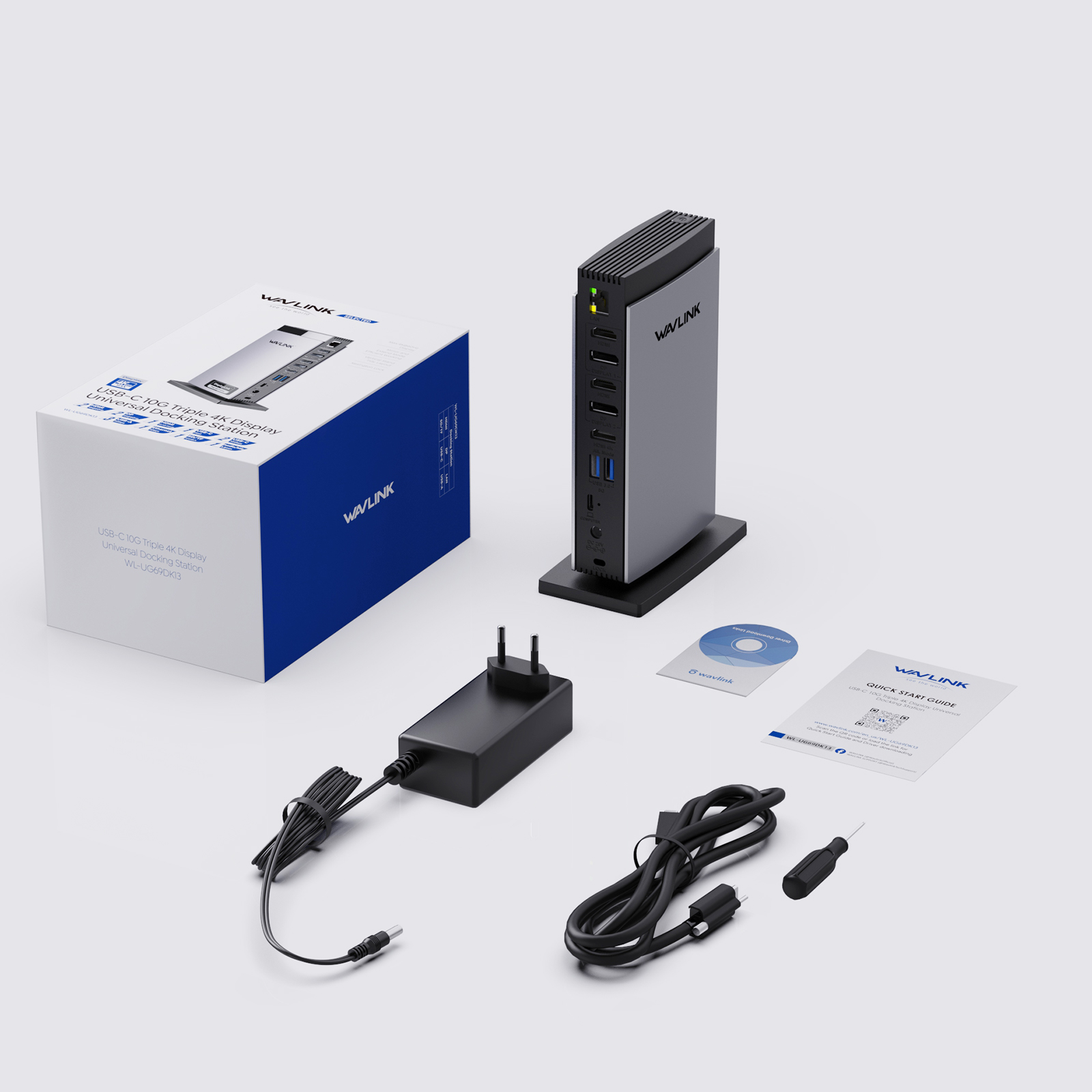 WAVLINK ユニバーサル DisplayLink ドッキング ステーション デュアル