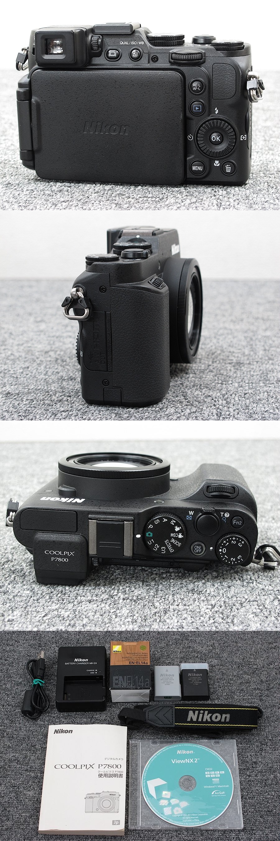 ニコン NIKON COOLPIX P7800 デジタルカメラ 元箱付 @31369 / 中古