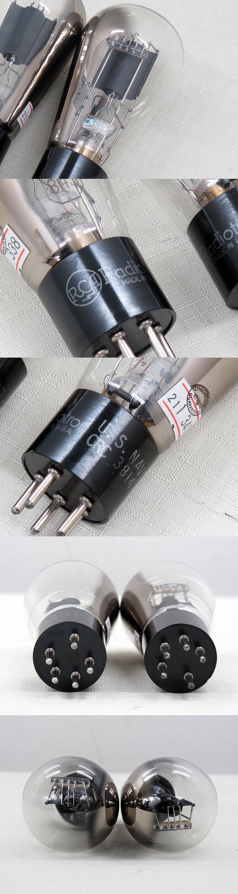 RCA 843 真空管 2本 ナス管 送信用傍熱3極管 @19978 / 中古オーディオ