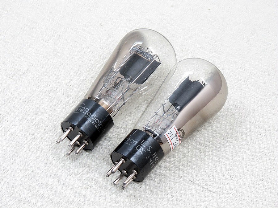 RCA 843 真空管 2本 ナス管 送信用傍熱3極管 @19978 / 中古オーディオ