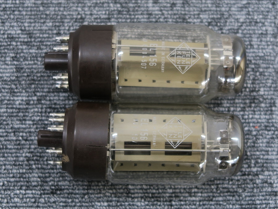 テレフンケン TELEFUNKEN EL156(2本) 真空管 元箱付 @40292 / 中古