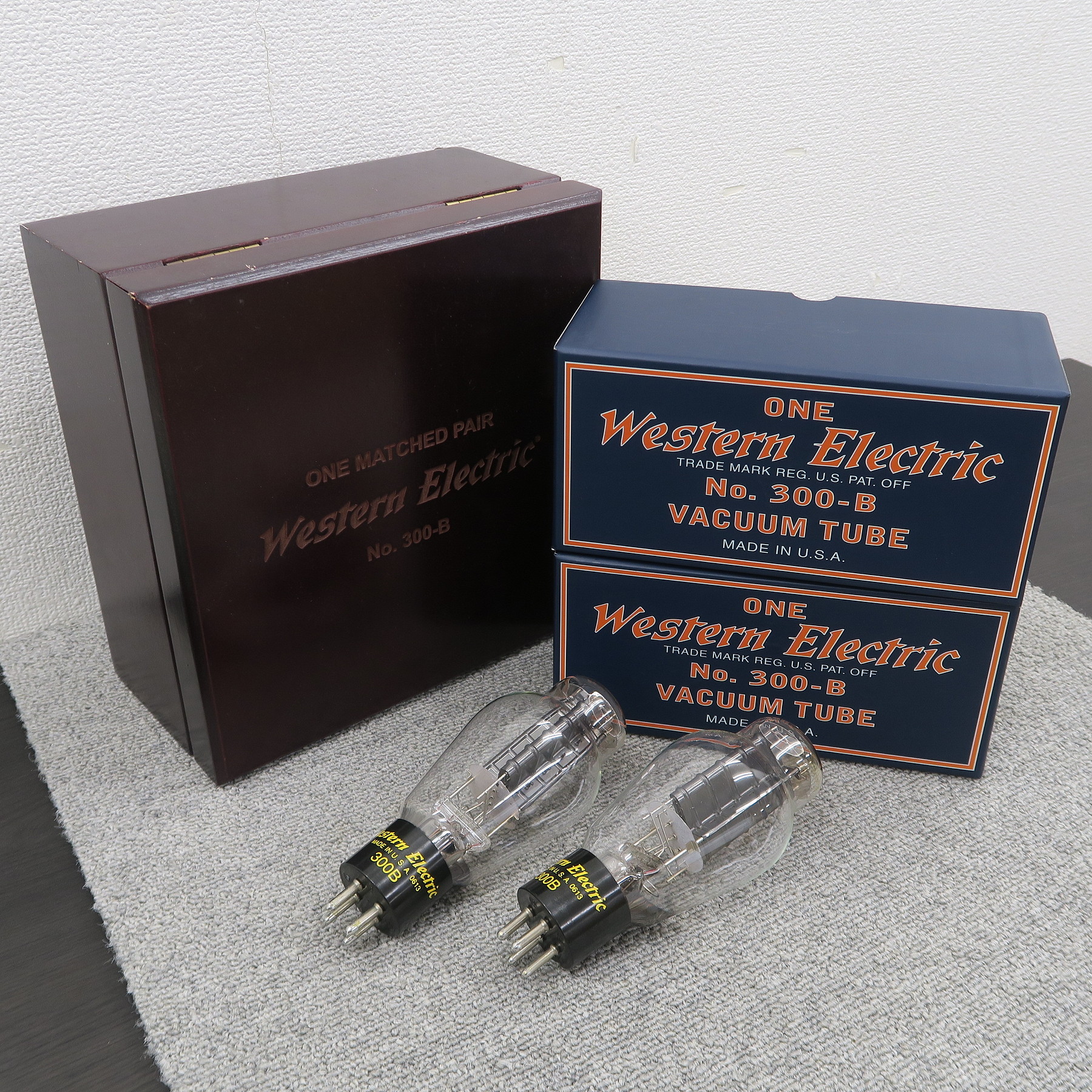 Bランク】Western Electric 300B 復刻 木箱付 真空管 ウエスタン