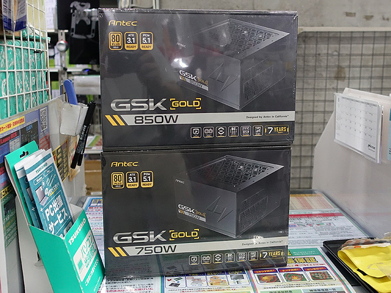 Antecのフルモジュラー電源「GSK750/850 ATX3.1」が発売、ATX 3.1/PCIe
