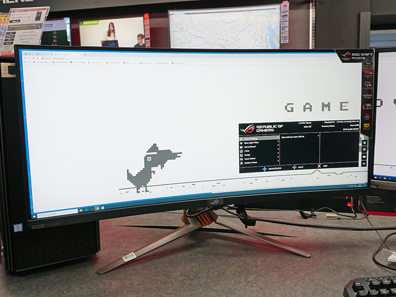 3,440×1,440ドット/200Hz駆動の35型液晶「ROG Swift PG35VQ」が発売