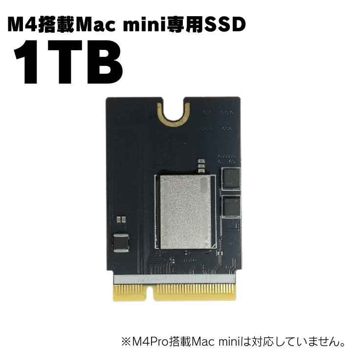 M4 / M4 Pro Mac mini (2024) 対応の内蔵SSDキットが販売開始！取付
