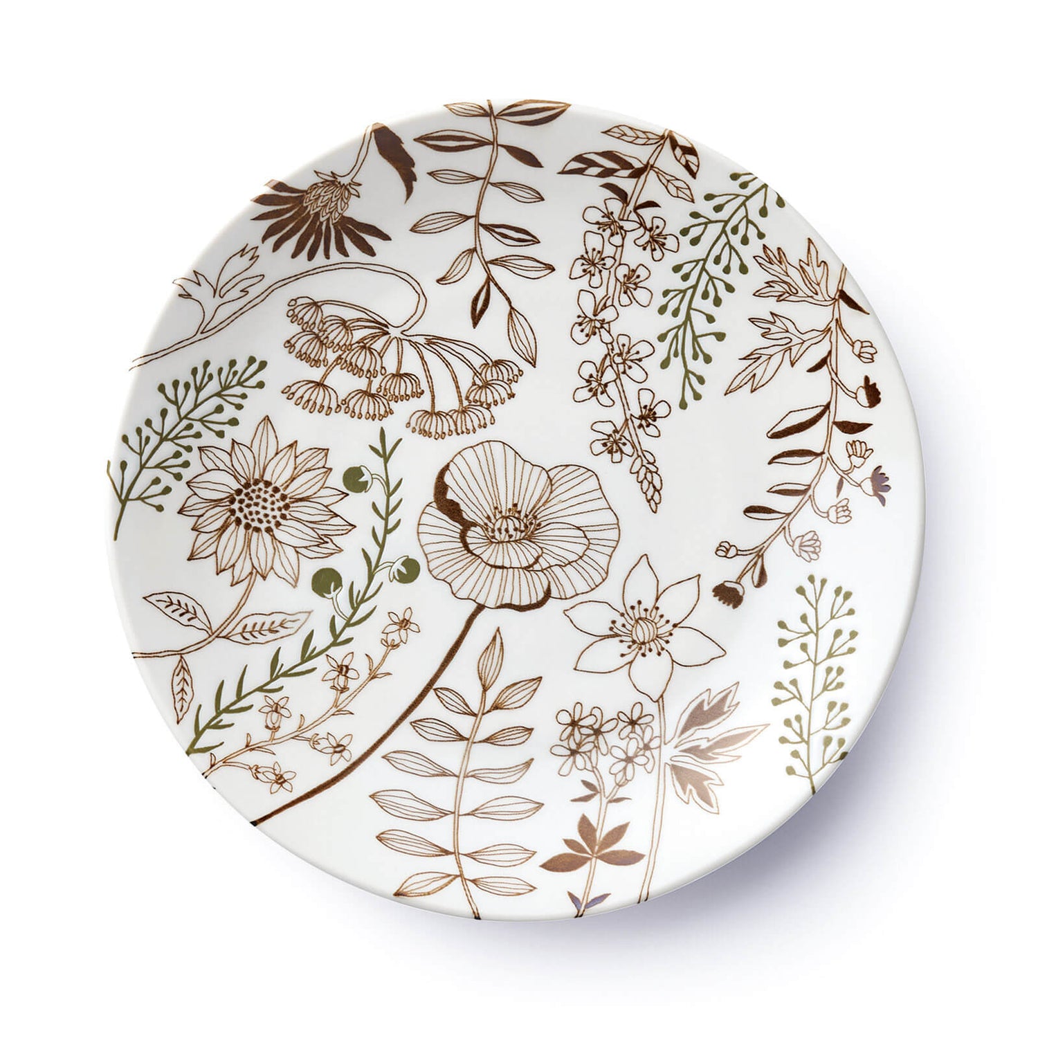 フラワーパターン プレートL 23cm | aito製作所 | 美濃焼・瀬戸焼を