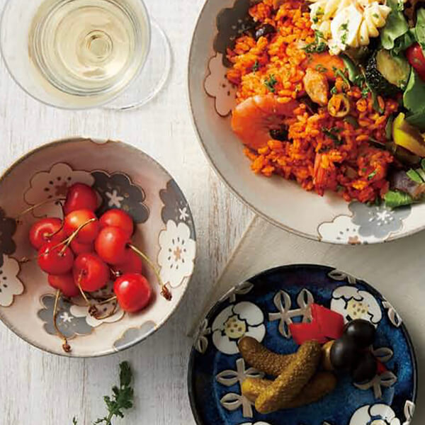 ノルディックフラワー パスタプレート 21cm | aito製作所 | 美濃焼