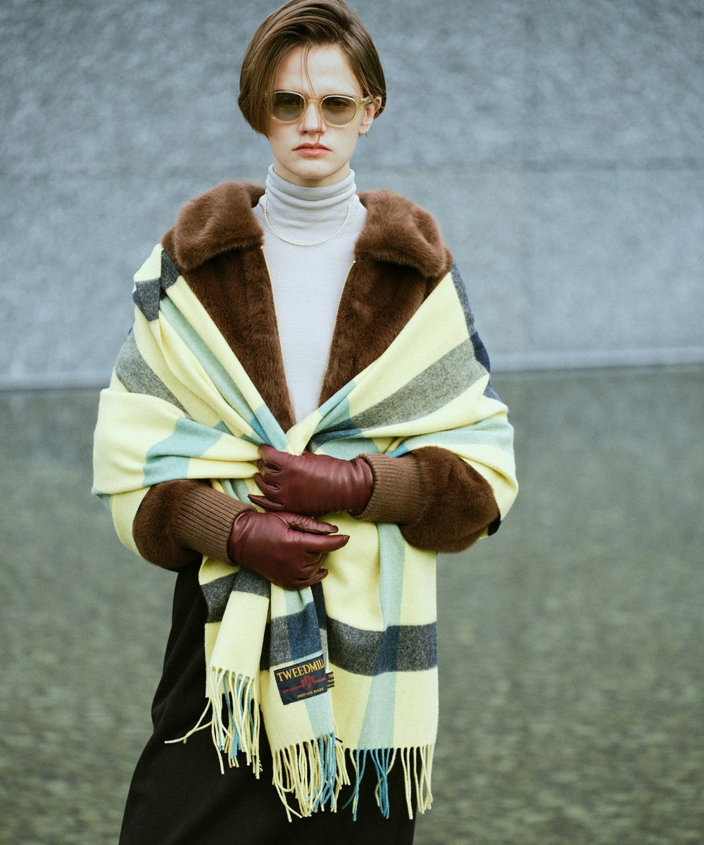 TWEEDMILL(ツィードミル)】 LAMBS WOOL STOLE|allureville OFFICIAL