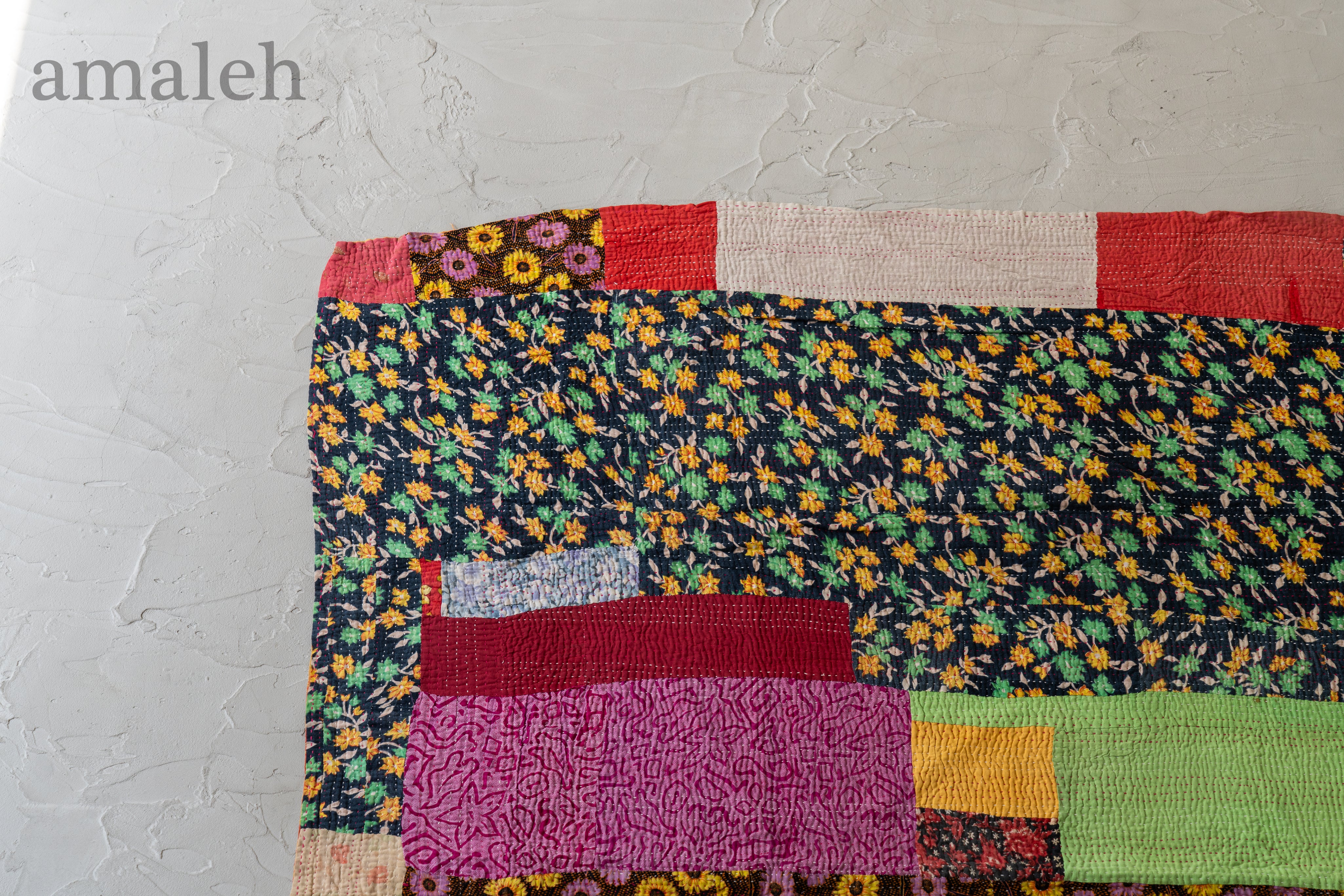 インド産 カンタキルト・ラリーキルト】ヴィンテージラグ専門店 amaleh