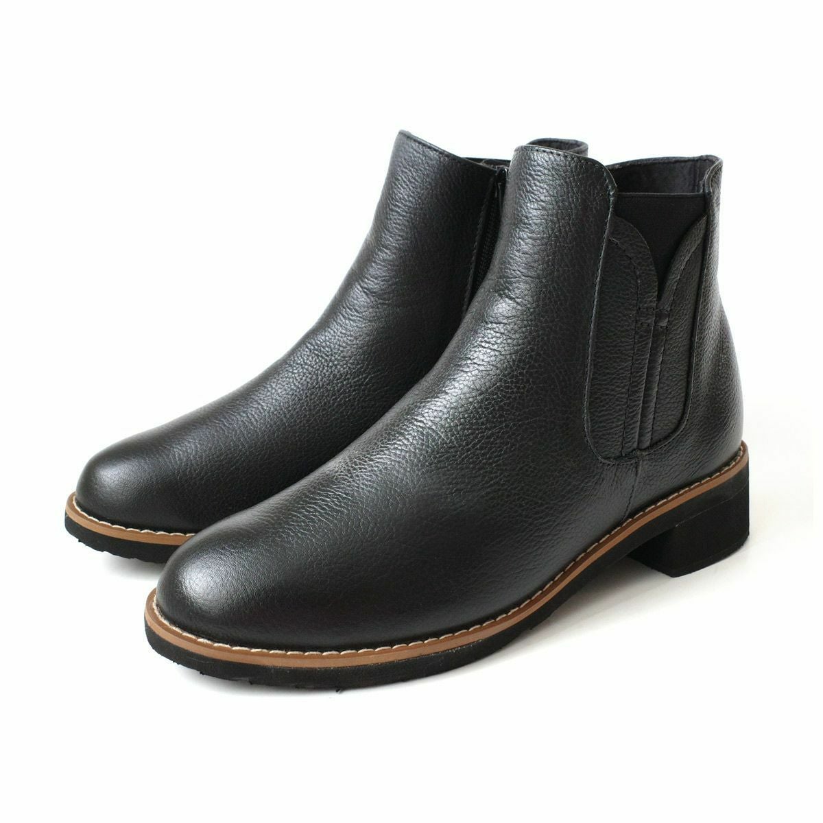 在庫限り！特別価格！】本革サイドゴアブーツショートブーツ