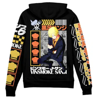 Vinsmoke Sanji One Piece Streetwear Zip Hoodie Jacket | Anime Ape