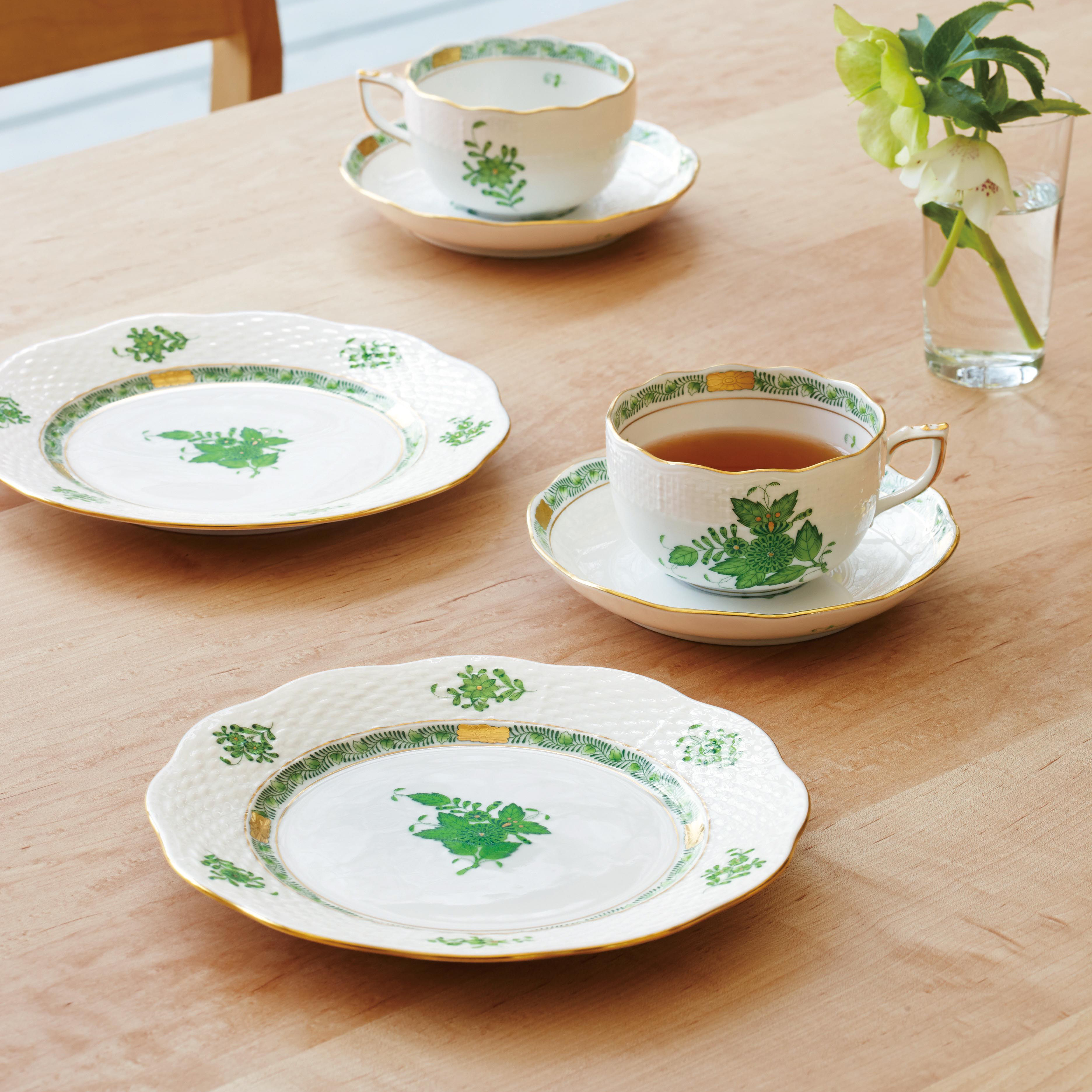 ヘレンド アポニー・グリーン ペアティータイムセット | antina for