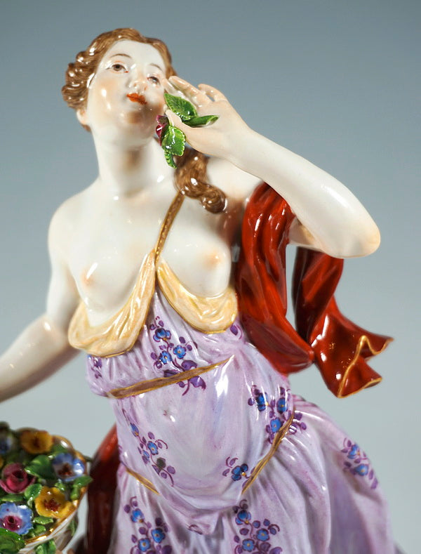 マイセン人形 『フィギュリン』キューピットと春の寓意像