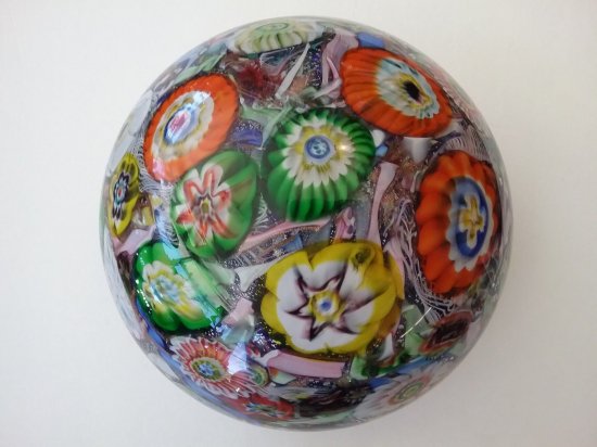 ベネチアングラス（ムラノガラス）ペーパーウェイト – アンティーク