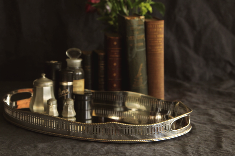 アンティークシルバーオーバルトレイ auther price イギリス