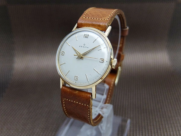 HA-7370| ゼニス 18K 金無垢 ラウンド Cal.106-50-6 センターセコンド