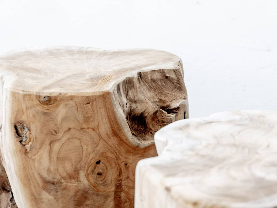 Rustic Wood Log Stool — ANTRY USE ONLY GENUINE