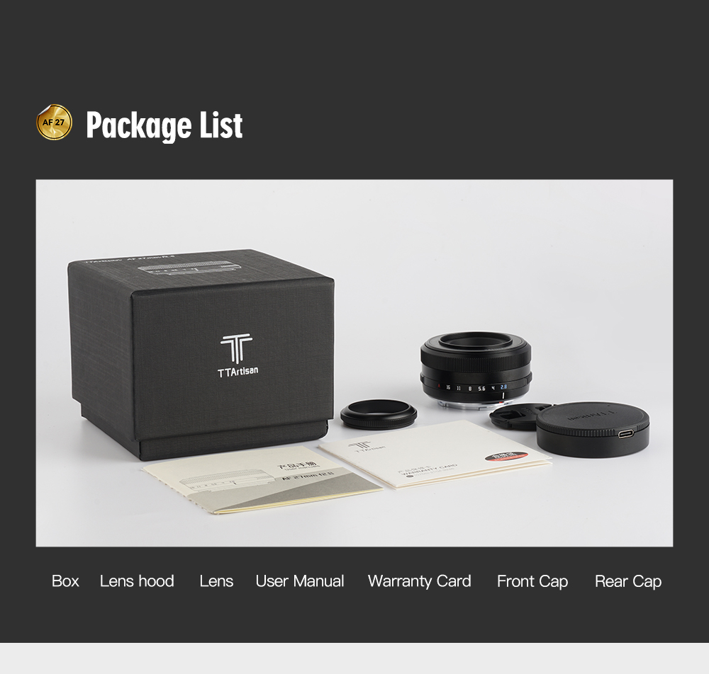 銘匠光学がTTArtisan AF 27mm f/2.8 C X-mountを正式発表 - とるなら