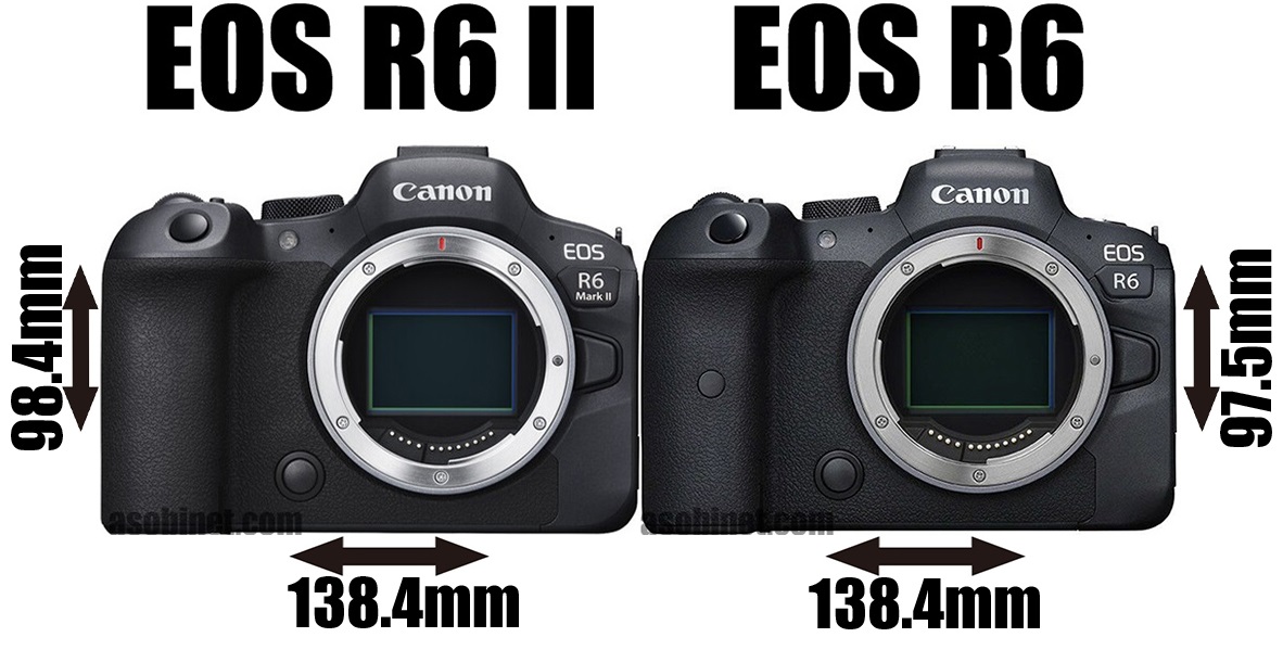 EOS R6 Mark II」と「EOS R6」の外観やスペックの違い - とるなら
