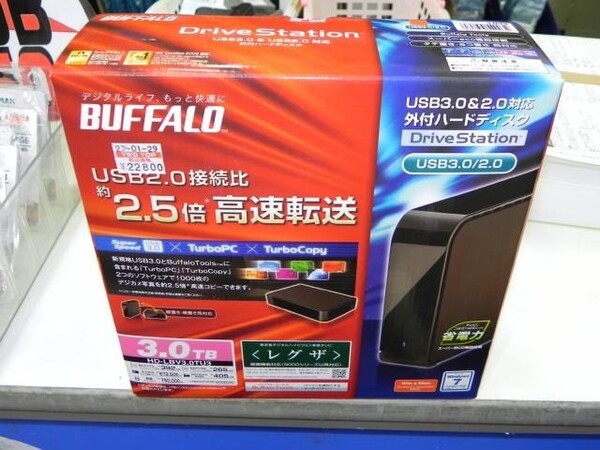 ASCII.jp：USB3.0対応の容量3TB外付けHDDがバッファローから登場