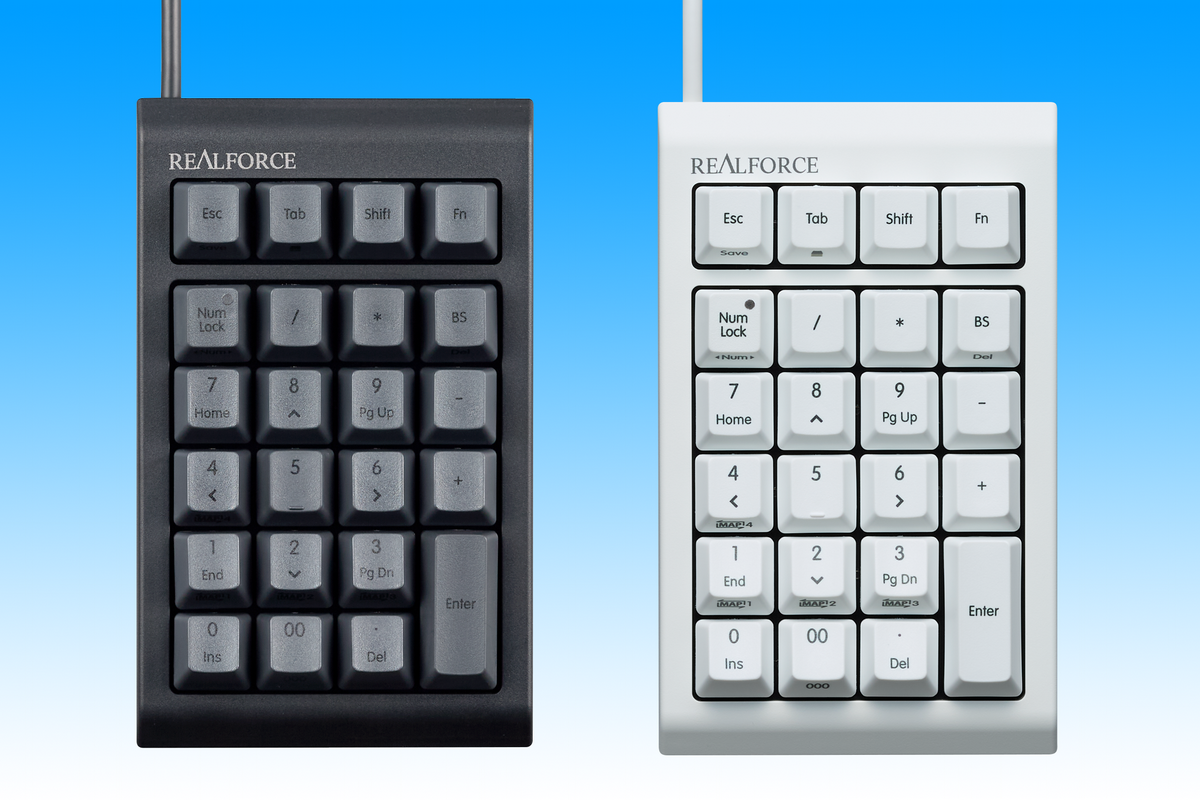 東プレがプロ向けキーボードRealforceシリーズのテンキー「RT1 Ten