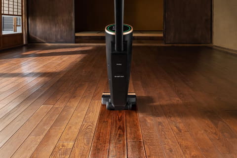 1台で水拭きも吸引もできる多才な掃除機がハイアールから登場 - 家電 Watch