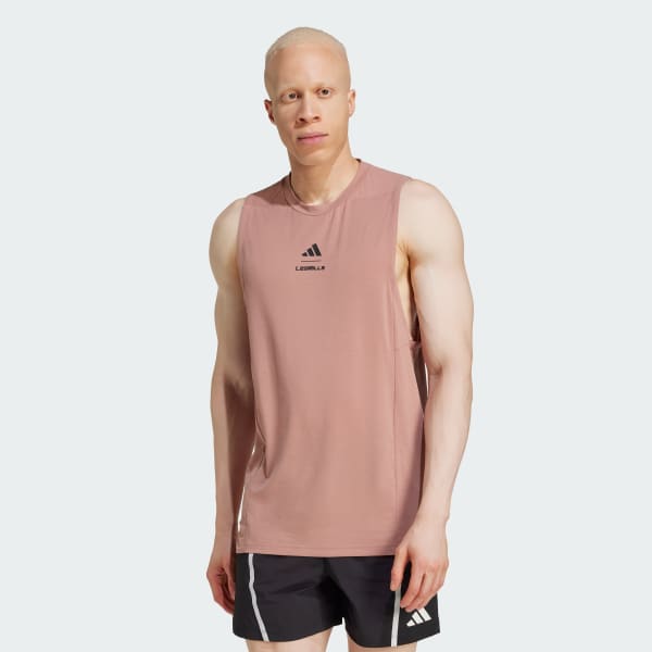 アディダス Les Mills グラフィック タンクトップ - ピンク