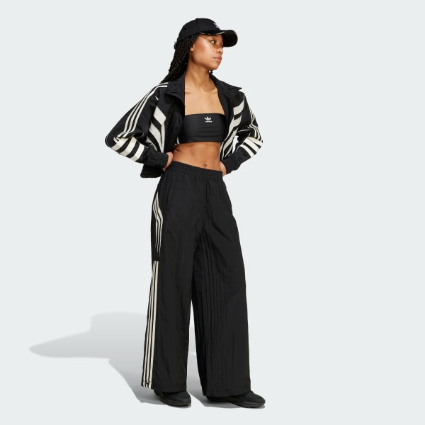 アディダス アトランタ カットライン ルーズナイロン トラックトップ