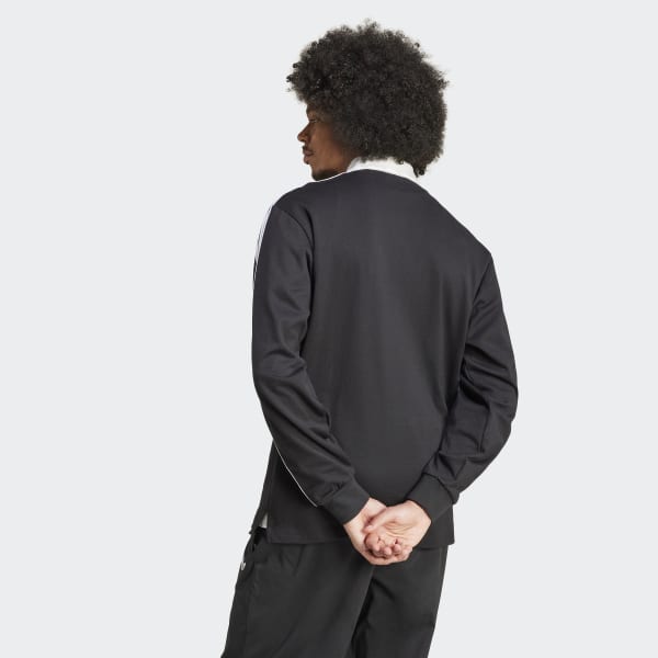adidas Adicolor Rugby Polo Shirt - Black | Free Shipping with adiClub