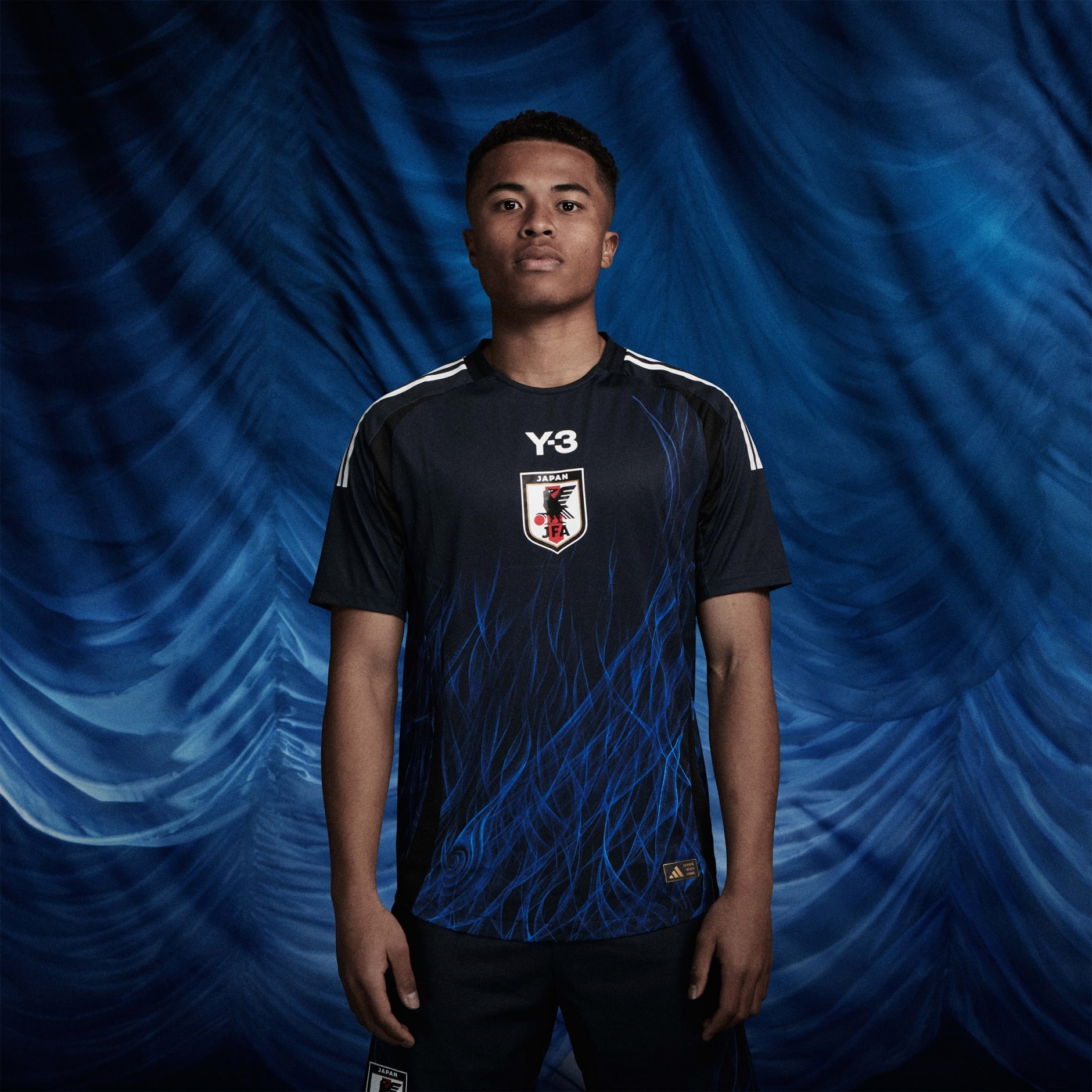 Japan x Y-3 24 Home Authentic Jersey - Blue | adidas Hong Kong