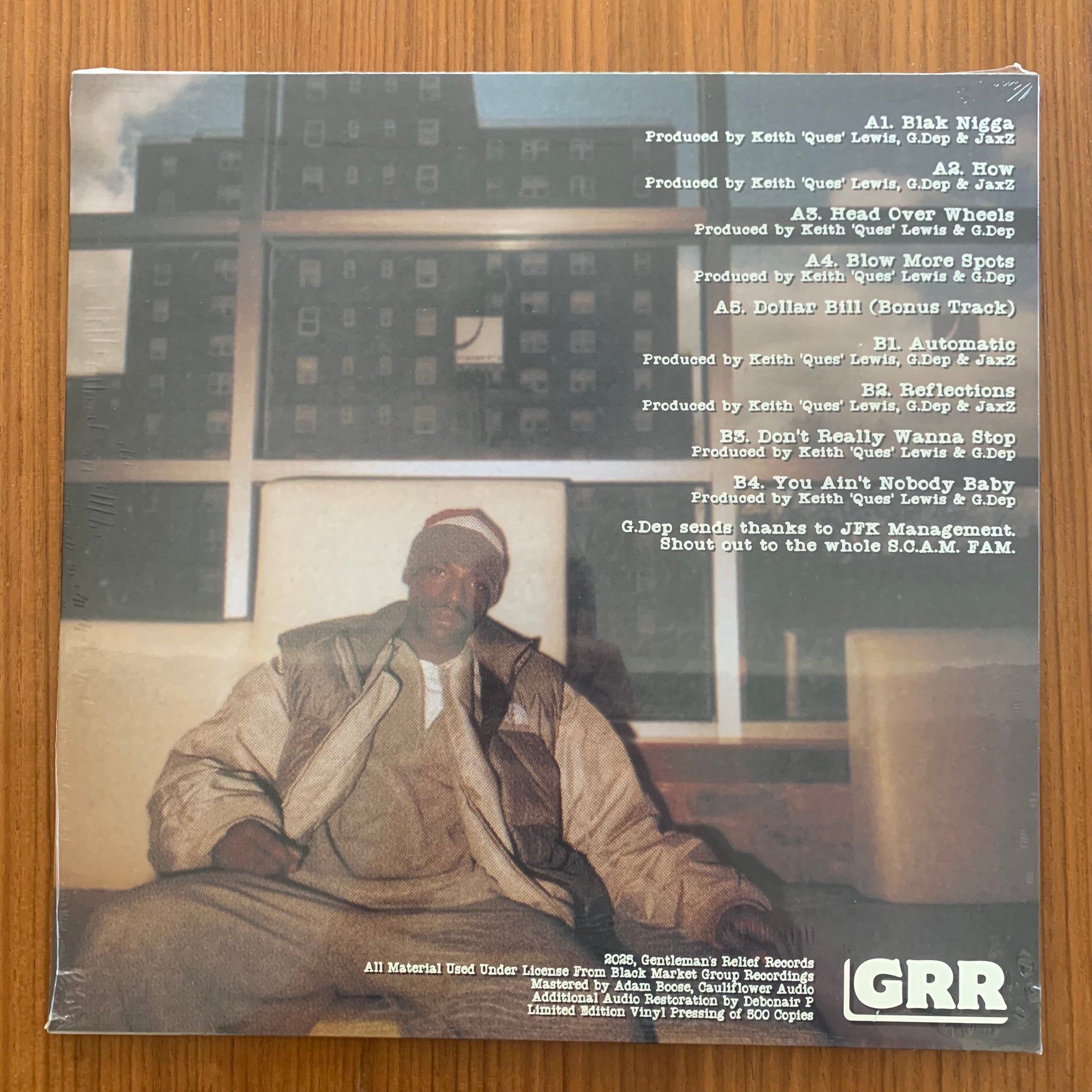 G-Dep - Head Over Wheels (1996-1998) (Black or Blue) Vinyl